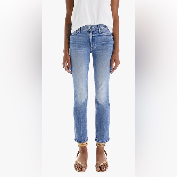 MOTHER THE DAZZLER “cowboys don’t cry” wash DENIM BLUE JEANS SIZE 29 - Picture 3 of 15